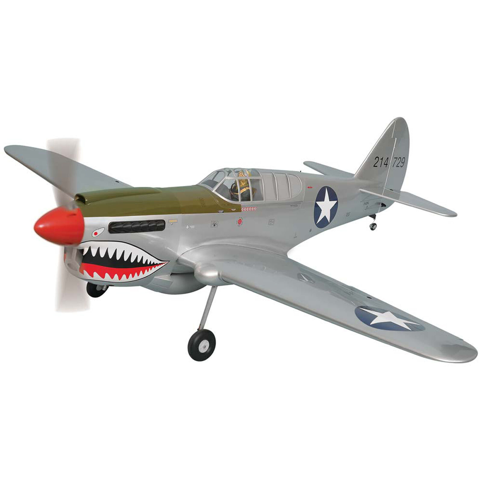 1:4 3/4 P-40 Warhawk 30-35cc Gas EP ARF