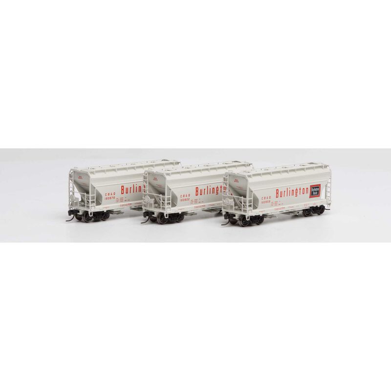 N ACF 2970 Covered Hopper, CB&Q (3)