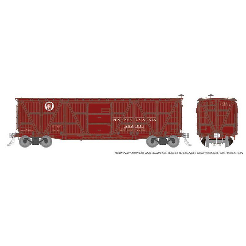 HO PRR X23 Boxcar PRR Circle Keystone #1 (6)