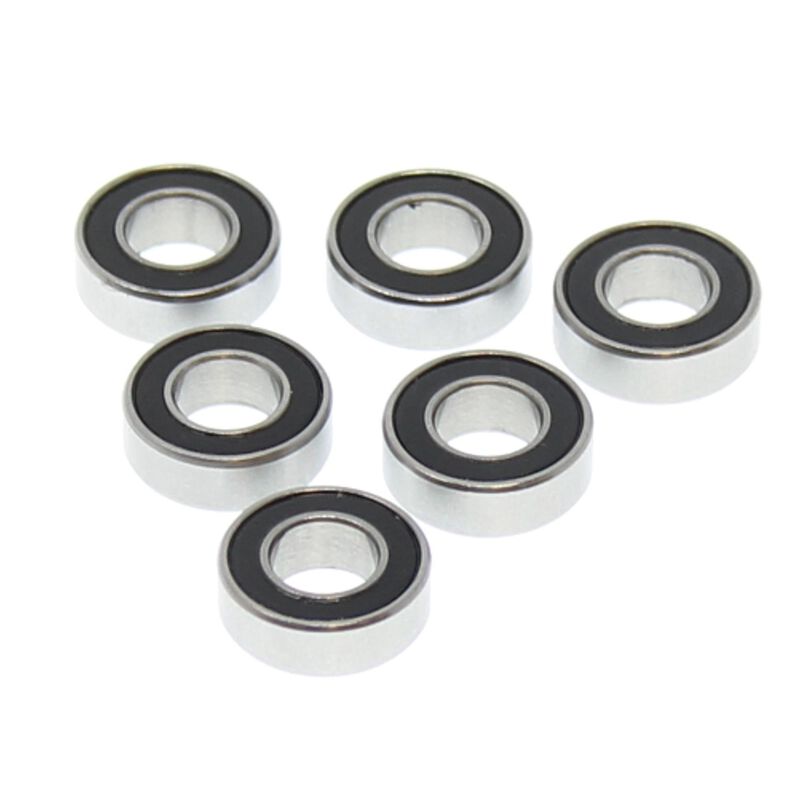 6x12x4mm Rubber Sealed Ball Bearings (6)