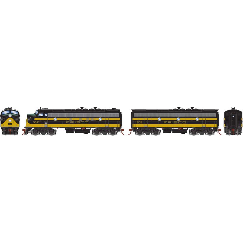 HO FP7A F9B SLSF Black & Yellow #5047 #5133