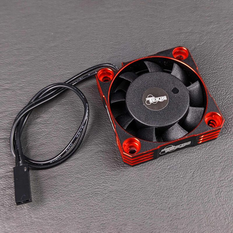 Fan 40x40x10 Hiflow Black / Red- 2pin 2.5mm plug x 180mm x 26awg
