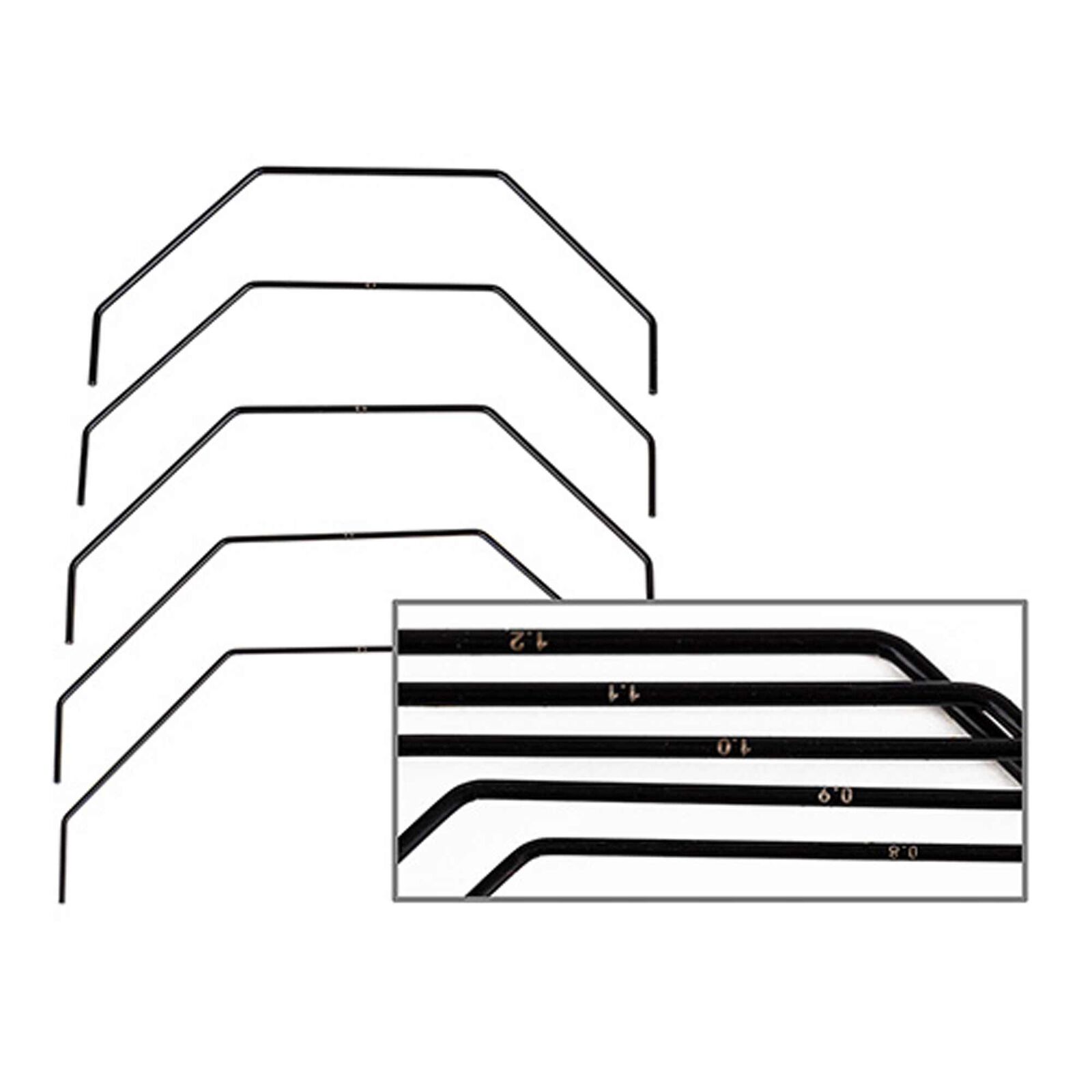 Rear Anti-Roll Bar Set, 1/10 Team Associated RC10B7