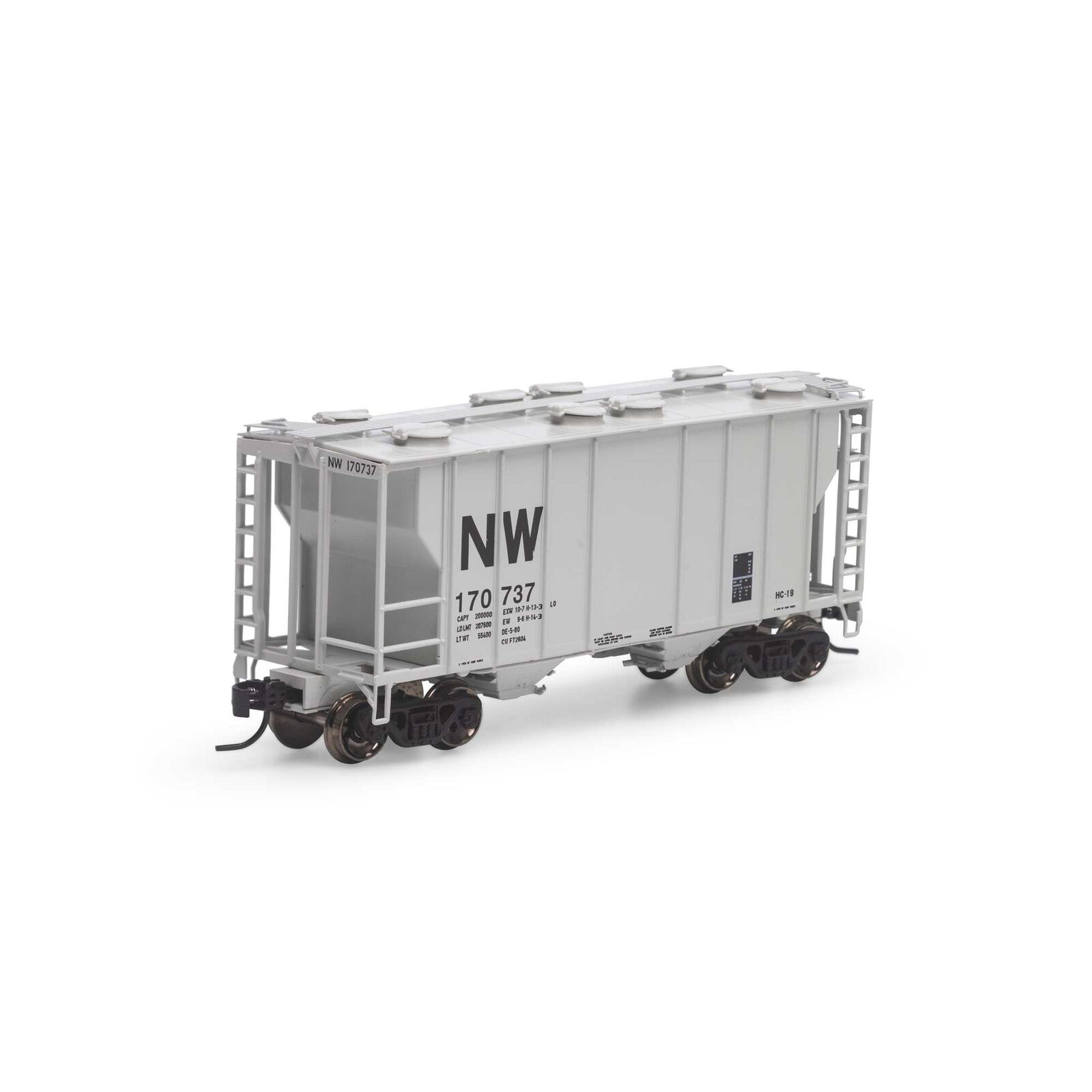 N PS-2 2600 Covered Hopper, N&W #170737