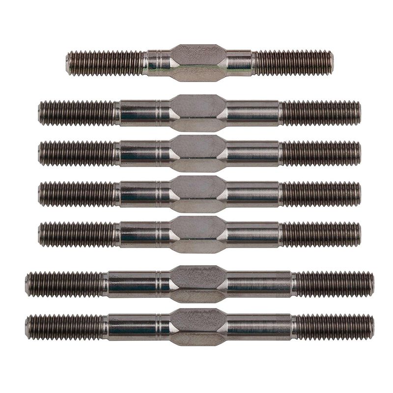 RC10B74.2 FT Titanium Turnbuckle Set, 3.5mm