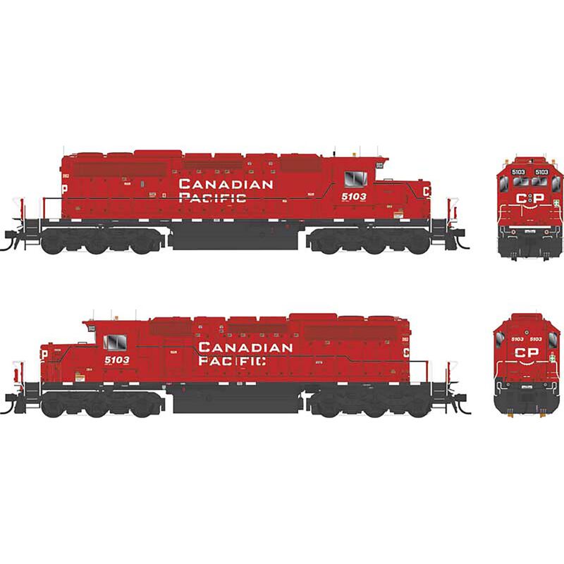 HO GMD SD40-3 Locomotive, CP 5103