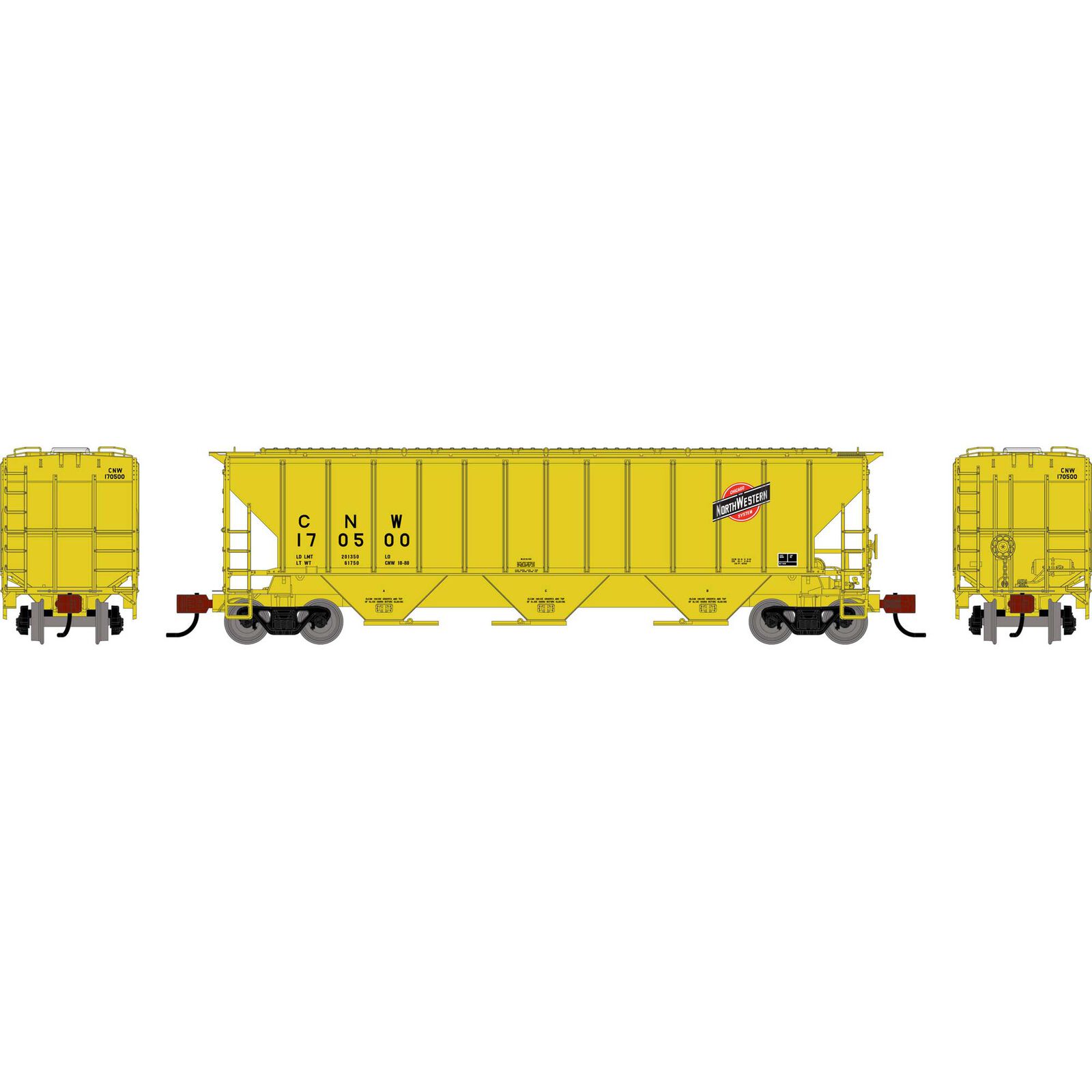 N ATH PS 4427 Covered Hopper, CNW #170500