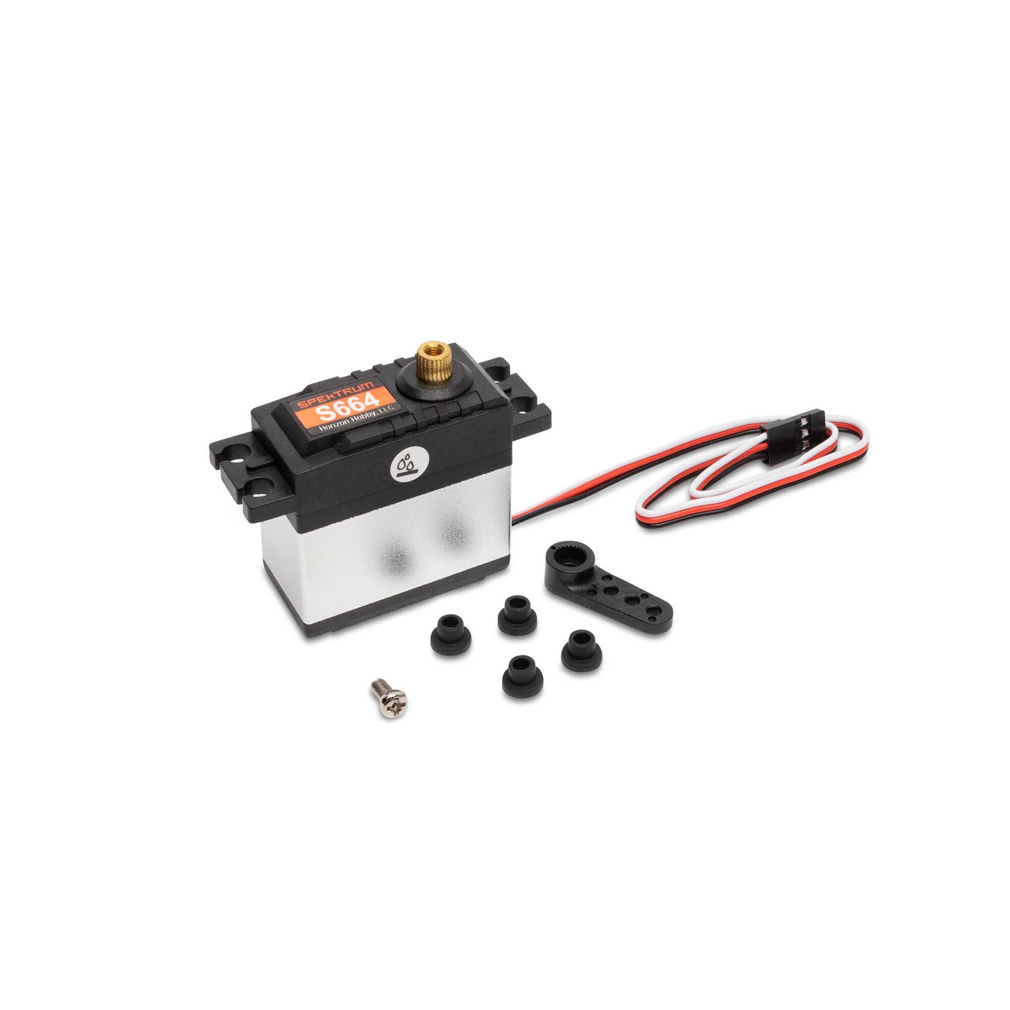 Spektrum S664 Standard Waterproof Metal Gear Servo 25T | Tower Hobbies