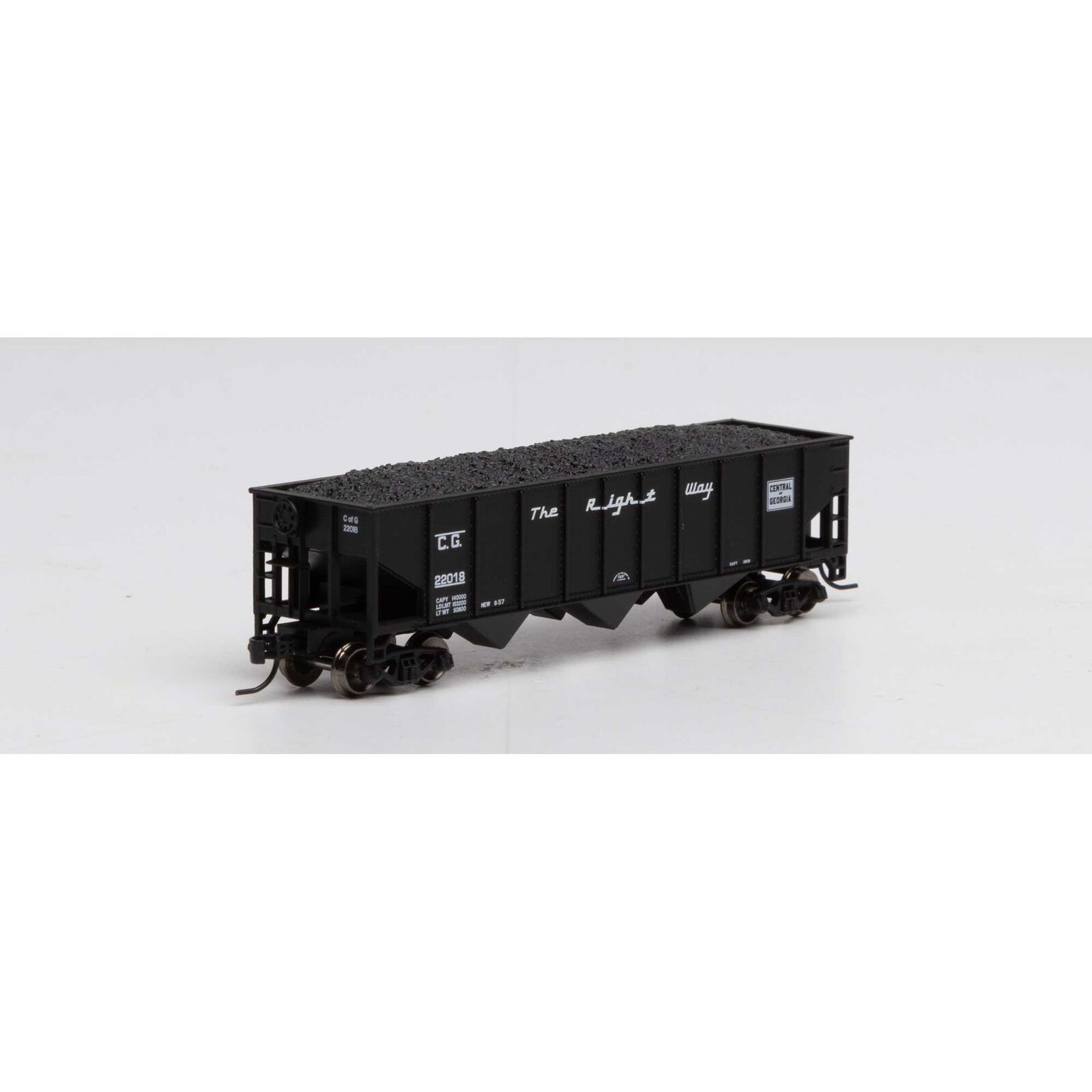 N 40' 3-Bay Ribbed Hopper with Load, CG #22018