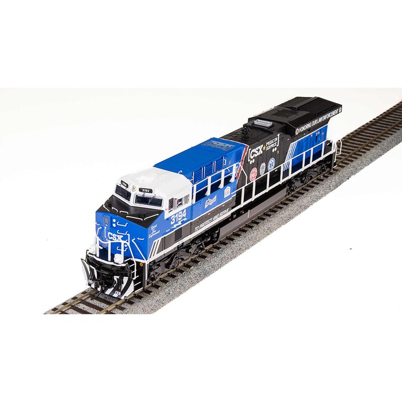 HO GE ES44AC Locomotive, Pride in Service Law Enforcement, Paragon4 CSX#3194