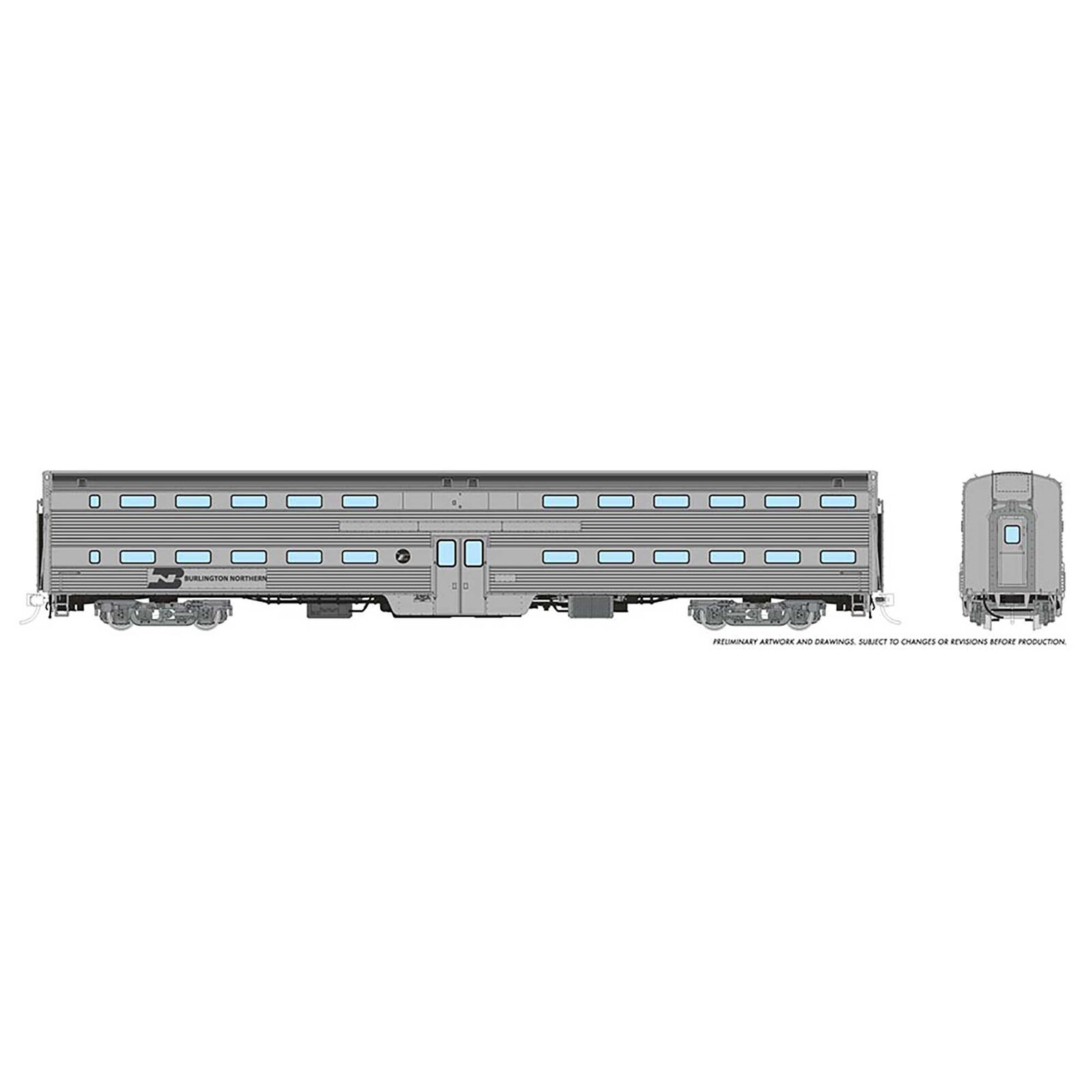 HO Gallery Commuter Car BN Coach, Unnumbered