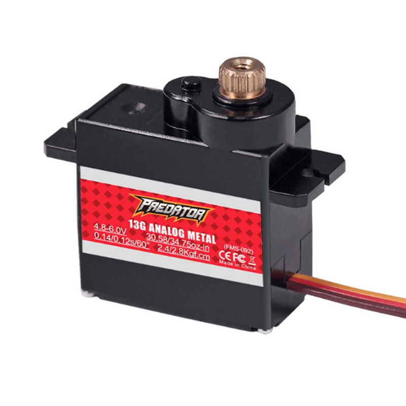 13g analog metal gear servo pos: Super Scorpion 90mm