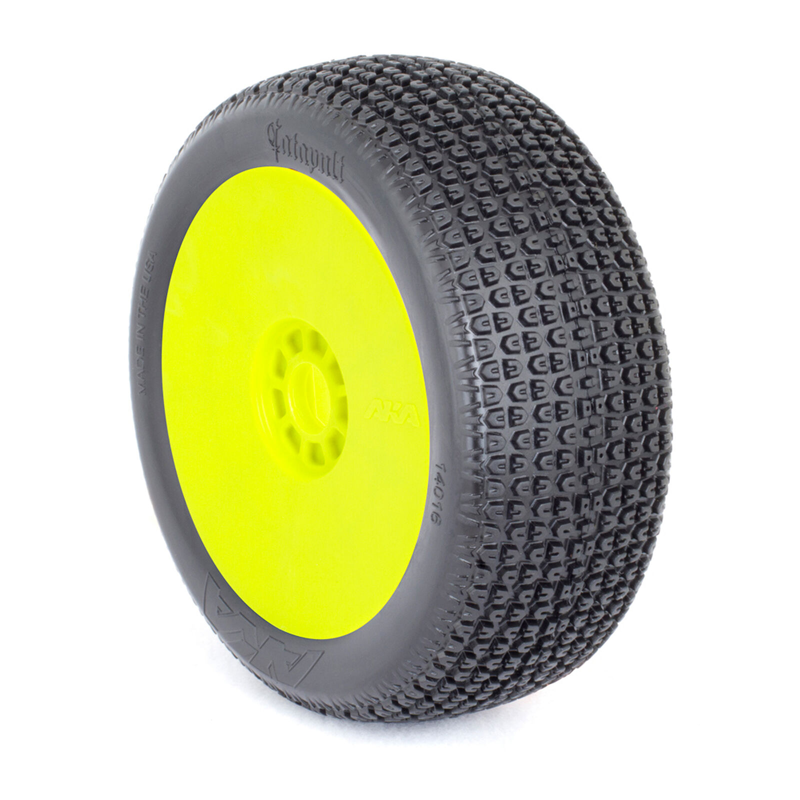 1/8 Catapult Soft Long Wear Pre-Mounted Tires, Yellow EVO Wheels (2): Buggy