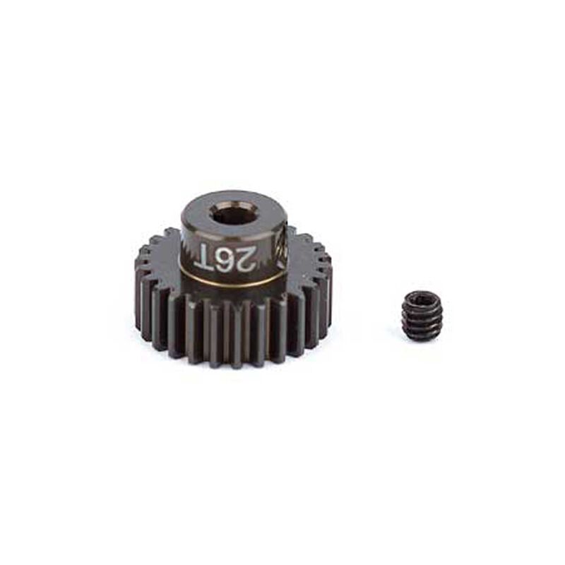 Factory Team Aluminum Pinion Gear, 26T, 48P, 1/8 Shaft