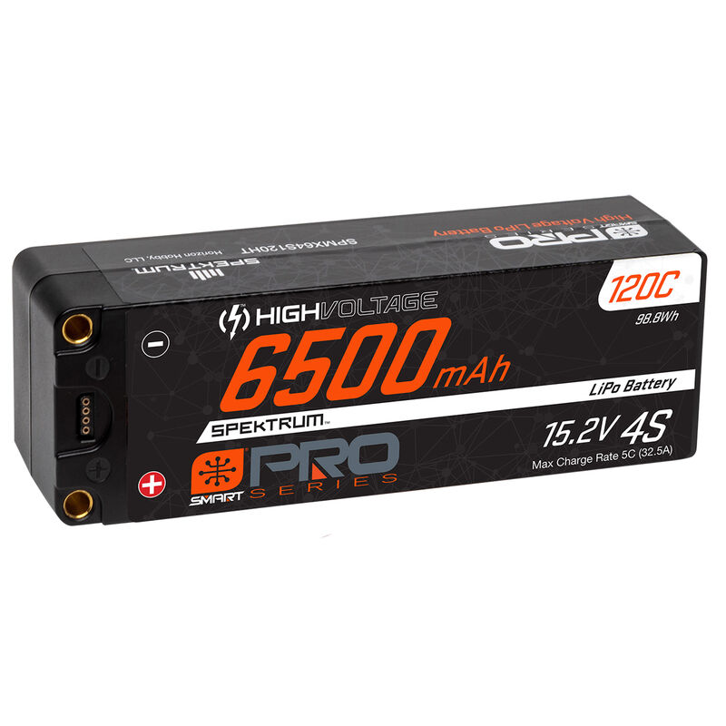 15.2V 6500mAh 4S 120C Smart Pro Race Hardcase HV-LiPo Battery: Tubes, 5mm