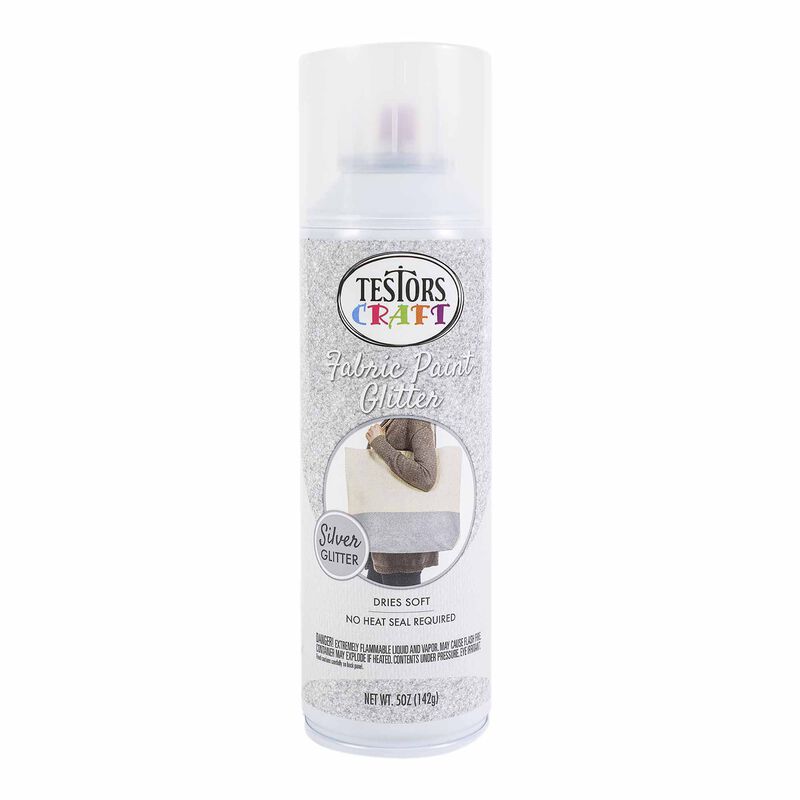 Testors Craft Fabric Spray Paint, 5 oz, Silver