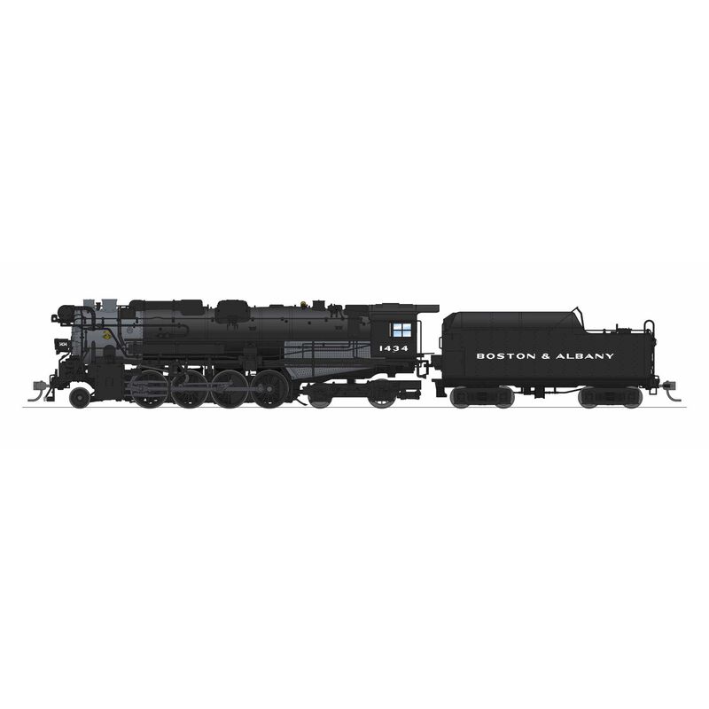 HO Boston & Albany A1b Locomotive & 4-Axle Tender, Early 1940's Appearance #1434 (DCC-Ready)