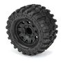 1/10 Hyrax F/R 2.8" MT Tires Mounted 12mm/14mm Black Raid (2)