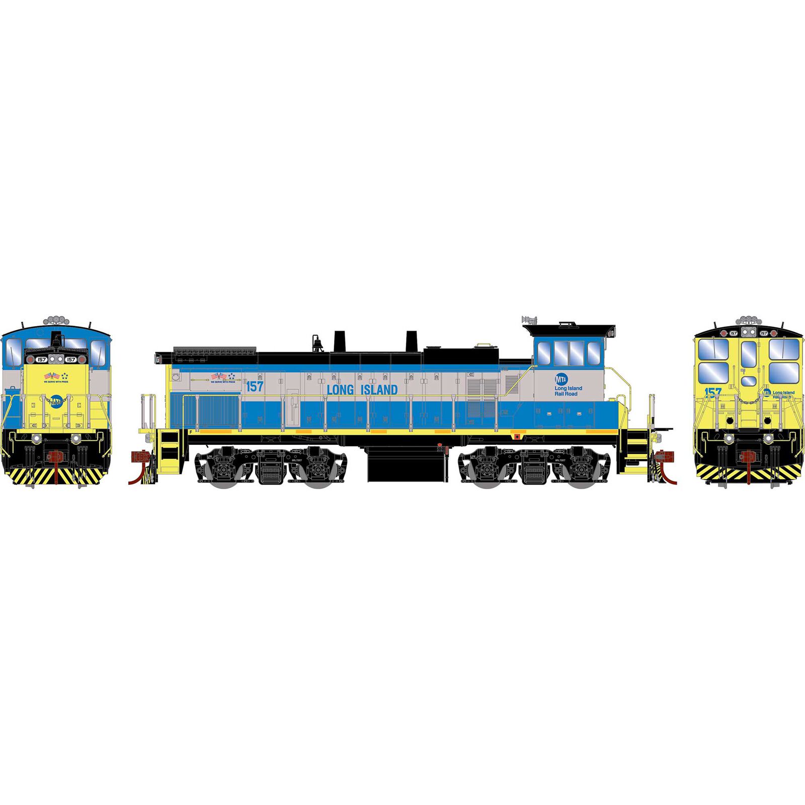 HO MP15AC with DCC & Sound, LIRR #157