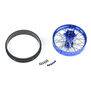 1/4 Pro-Spec Aluminum F/R Wheel Blue/Blue Dunlop MX33/MX14 Bundle