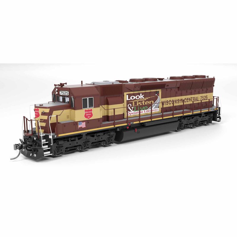 HO EMD SD45, WC 7525, Operation Lifesaver, No-Sound / DCC-Ready