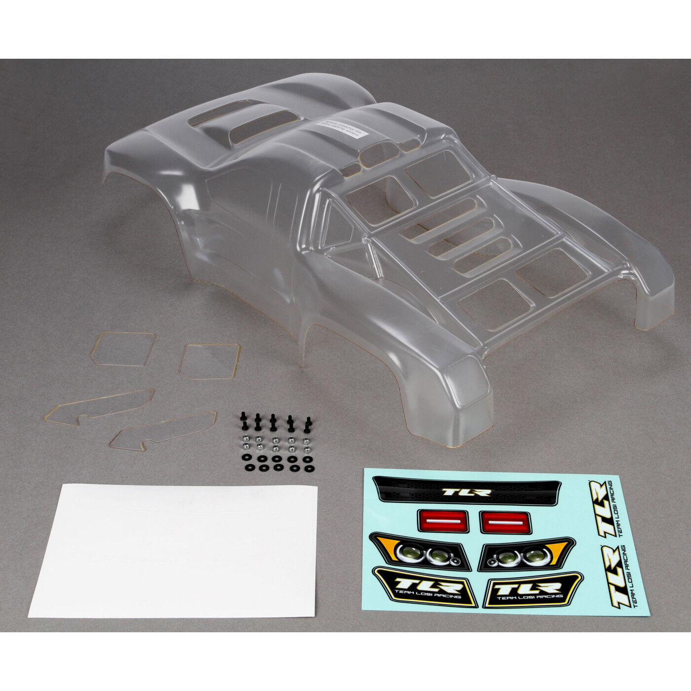 TEAM LOSI RACING Body Set – Klar, Mit Decals Für 8X & 8XE 2.0 (TLR240018)