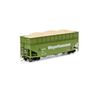 HO 40' Wood Chip Hopper with Load, WTCX #301