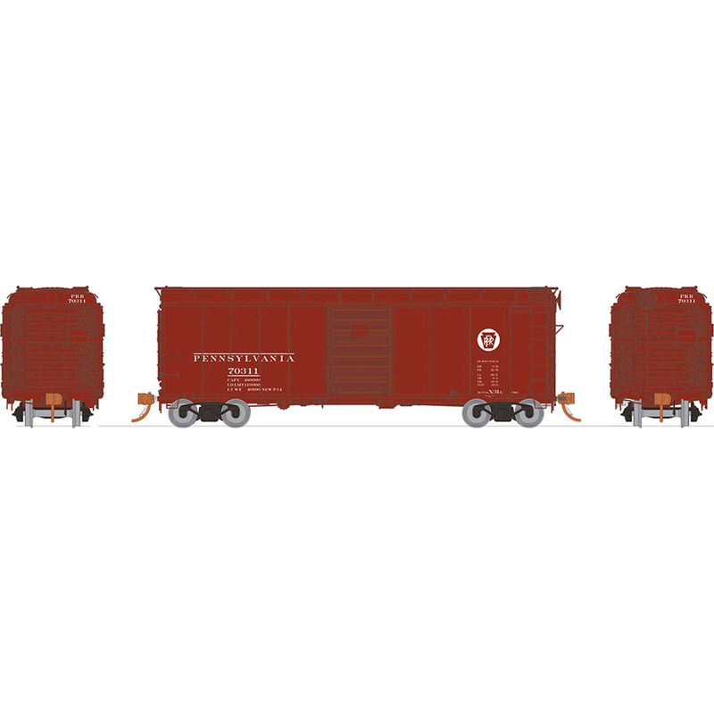 HO X31A Boxcar Single Door PRR Circle (1)