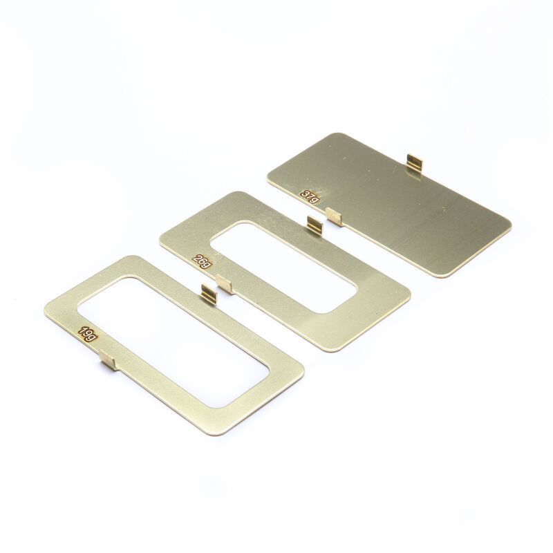 Brass Battery Weight Set - 19g, 26g, 37g