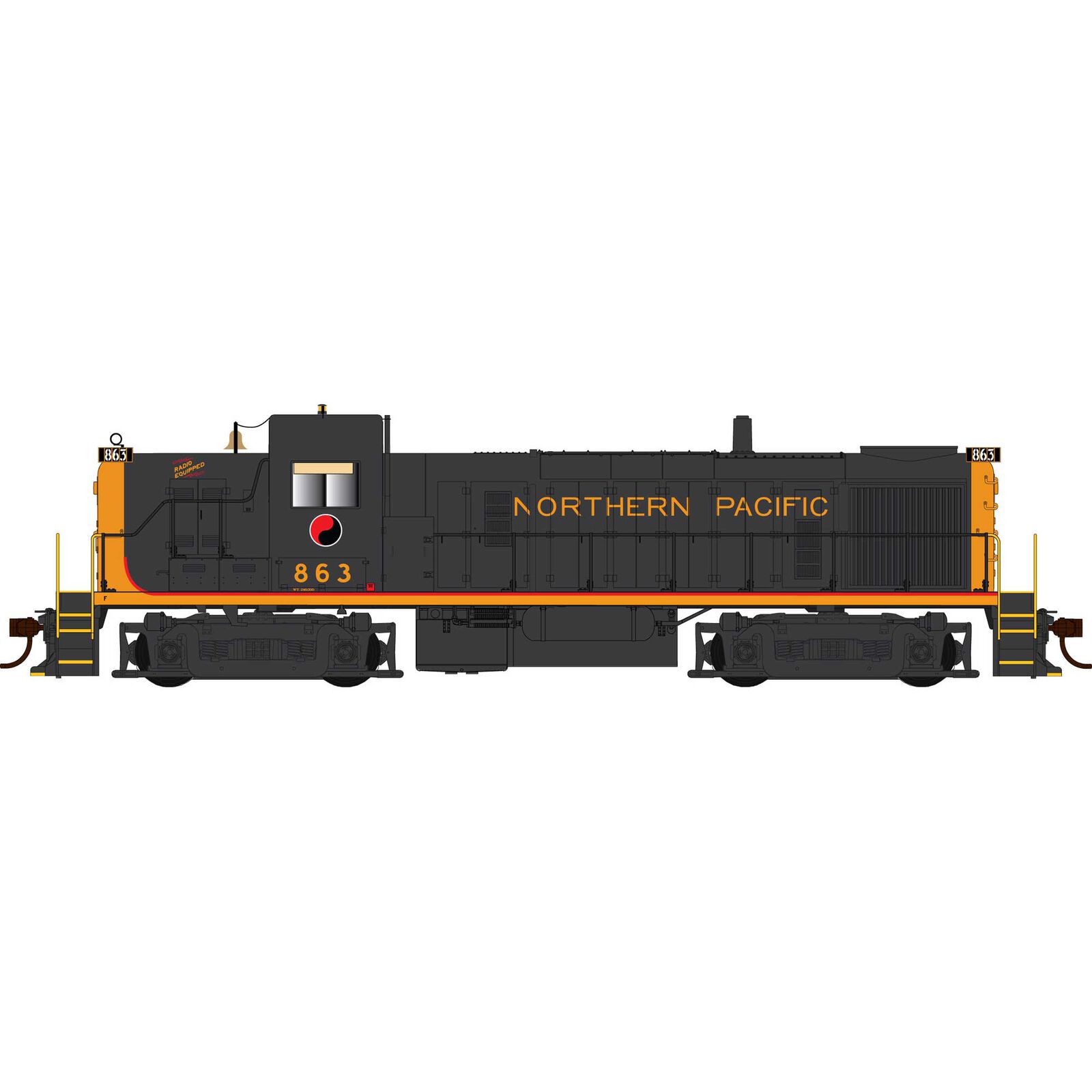 HO Alco RS-3 DCC/Sound NP #863
