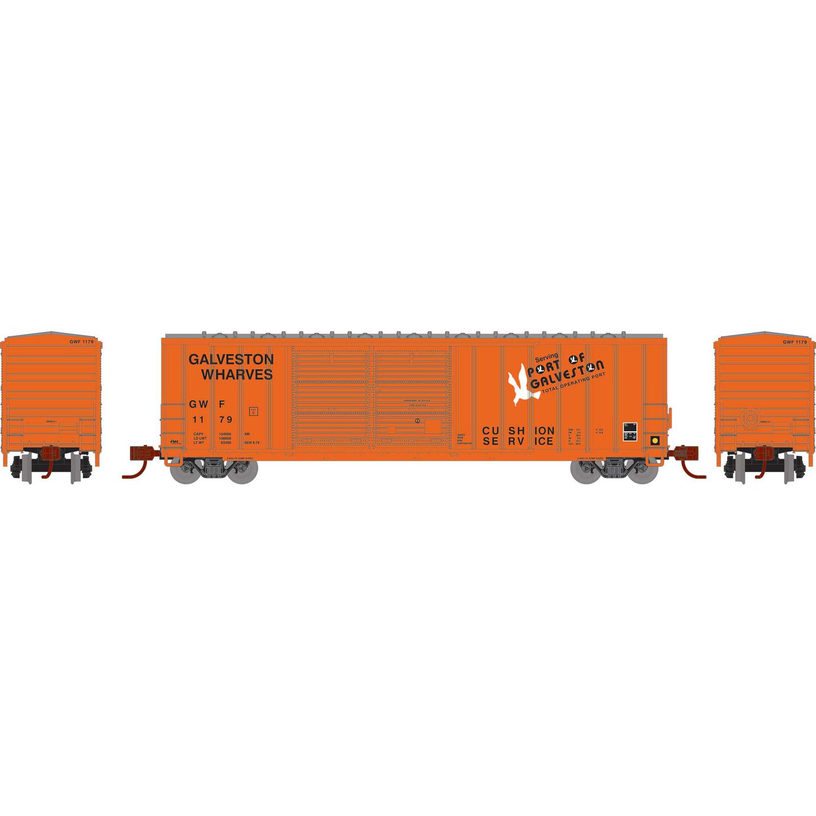N 50' FMC DD Offset Box Car, GWF #1179