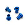Aluminum Caster Hat Bushings, Team Associated RC10B7, Burnt Blue (4)