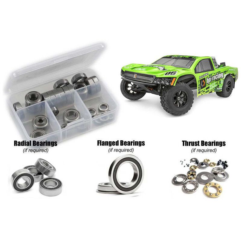 Rubber Shielded Bearing Kit, 1/10 HPI Racing Jumpshot SC V2