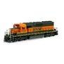 HO SD40-2 Locomotive with DCC & Sound, BNSF / Rebuilt #7336