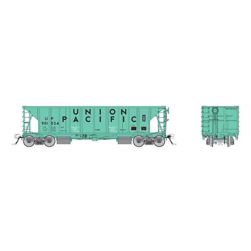 HO NSC Ballast Car: Union Pacific - Early: 6-Pack