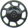 HO Brake Wheel, Universal/Black (8)