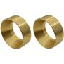 9g Brass KMC Machete Wheel Weights (2): SCX24