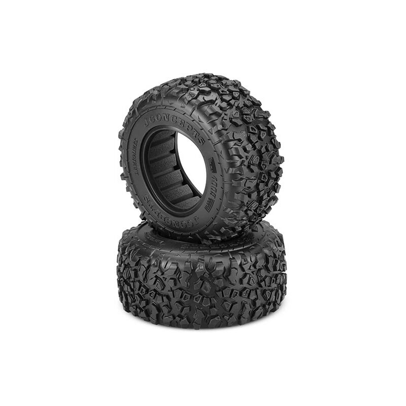 1/10 Landmines 2.2&rdquo; Short Course Truck Tires with Inserts, Yellow Compound (2)