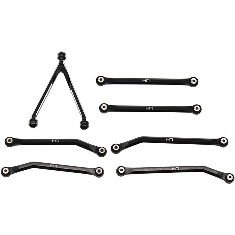 Aluminum High Clearance Link Set for 5.26 (133.7mm) Wheelbase: SCX24 C10, JLU, Bronco