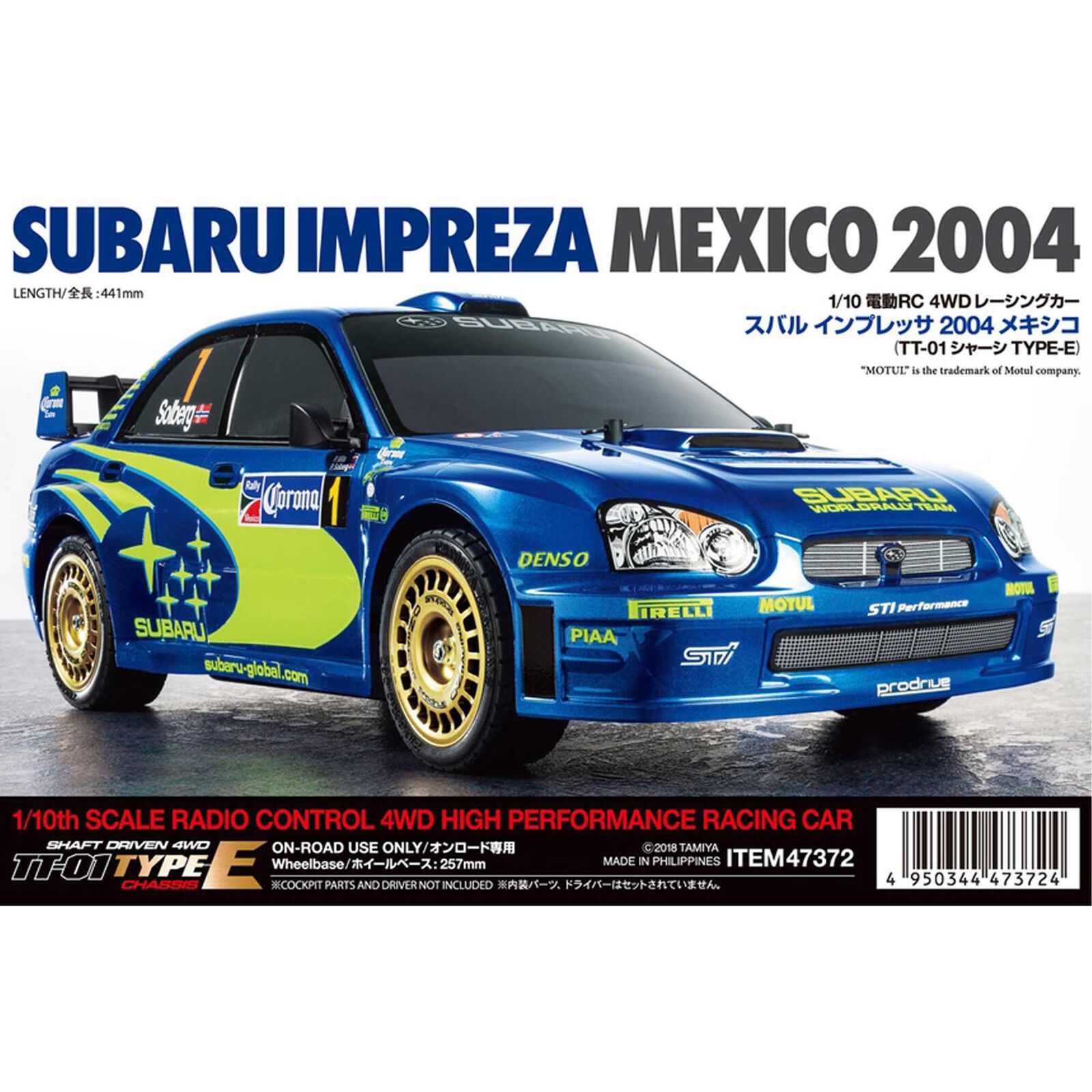 Tamiya 1/10 R/C Subaru Impreza Mexico 2004 (TT-01 Type-E)