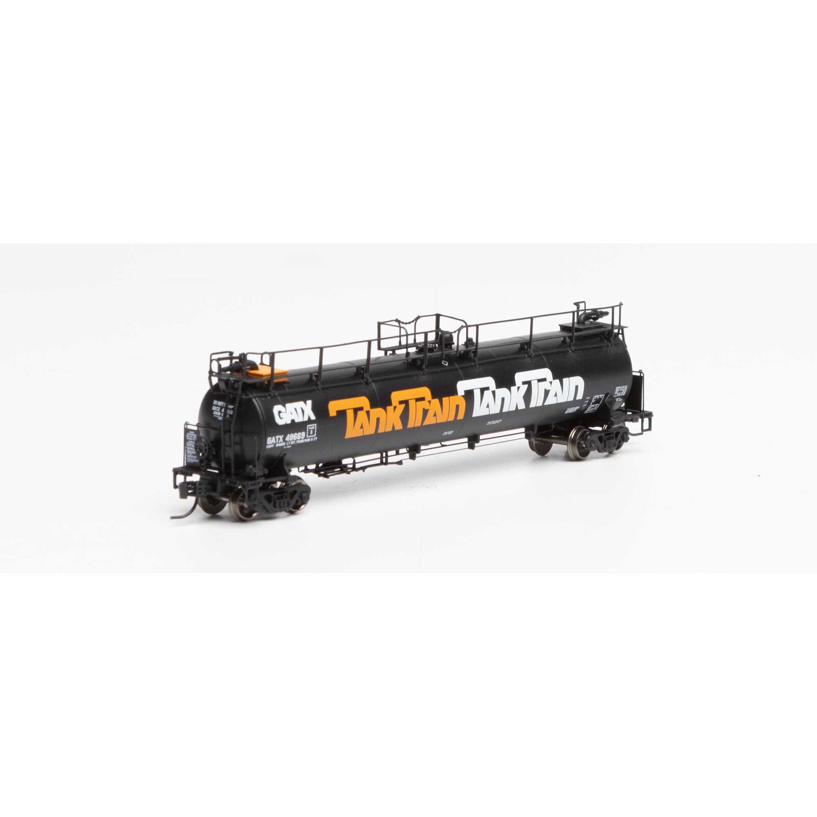 N TankTrain Intermediate,GATX/Orange Letter #48669