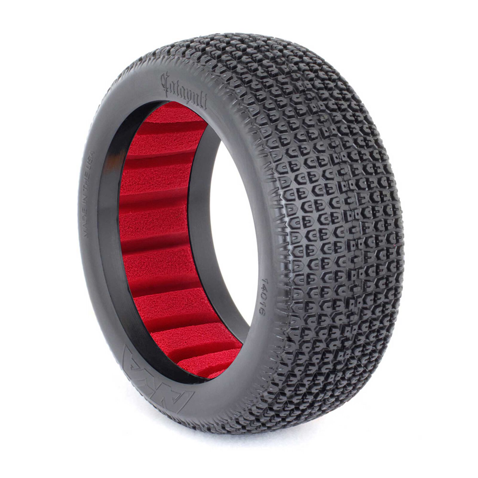 1/8 Catapult Ultra Soft Tires, Red Inserts (2): Buggy