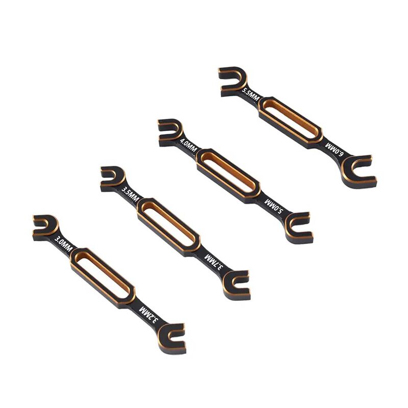 Complete Turnbuckle Wrench Set (8 Sizes) 3, 3.2, 3.5, 3.7, 4, 5, 5.5 & 6mm