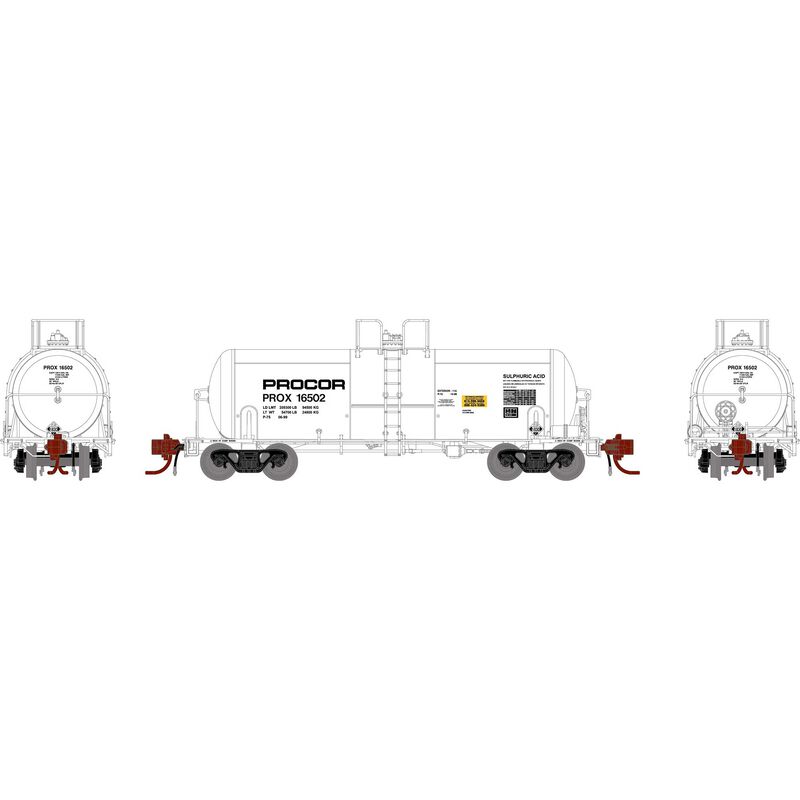 N 13,600-Gallon Acid Tank, PROX, White #16502
