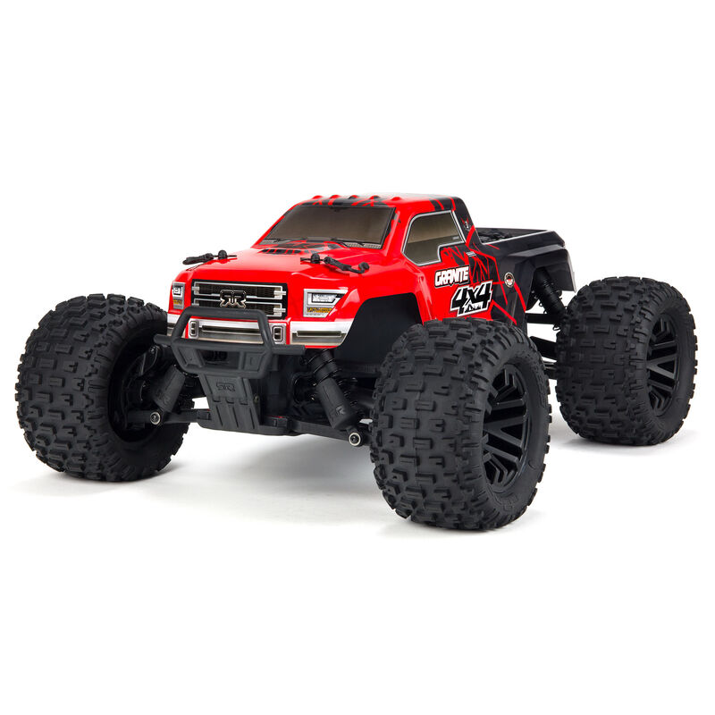 1/10 GRANITE 4X4 RTR Brushed Monster Truck (Battery & Charger Included), Red/Black