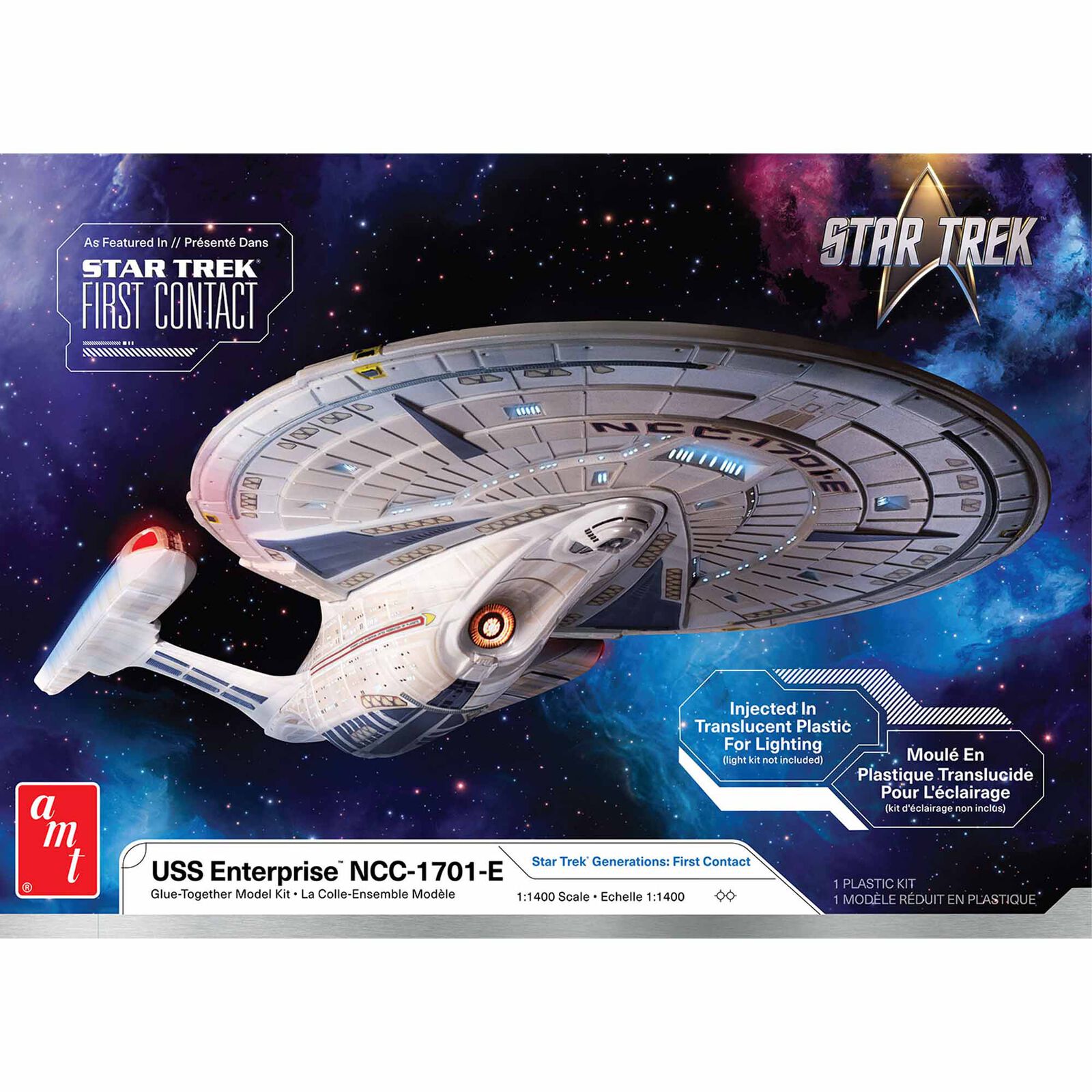 1/140 U.S.S. Enterprise NCC-1701-E Model Kit, Translucent Version