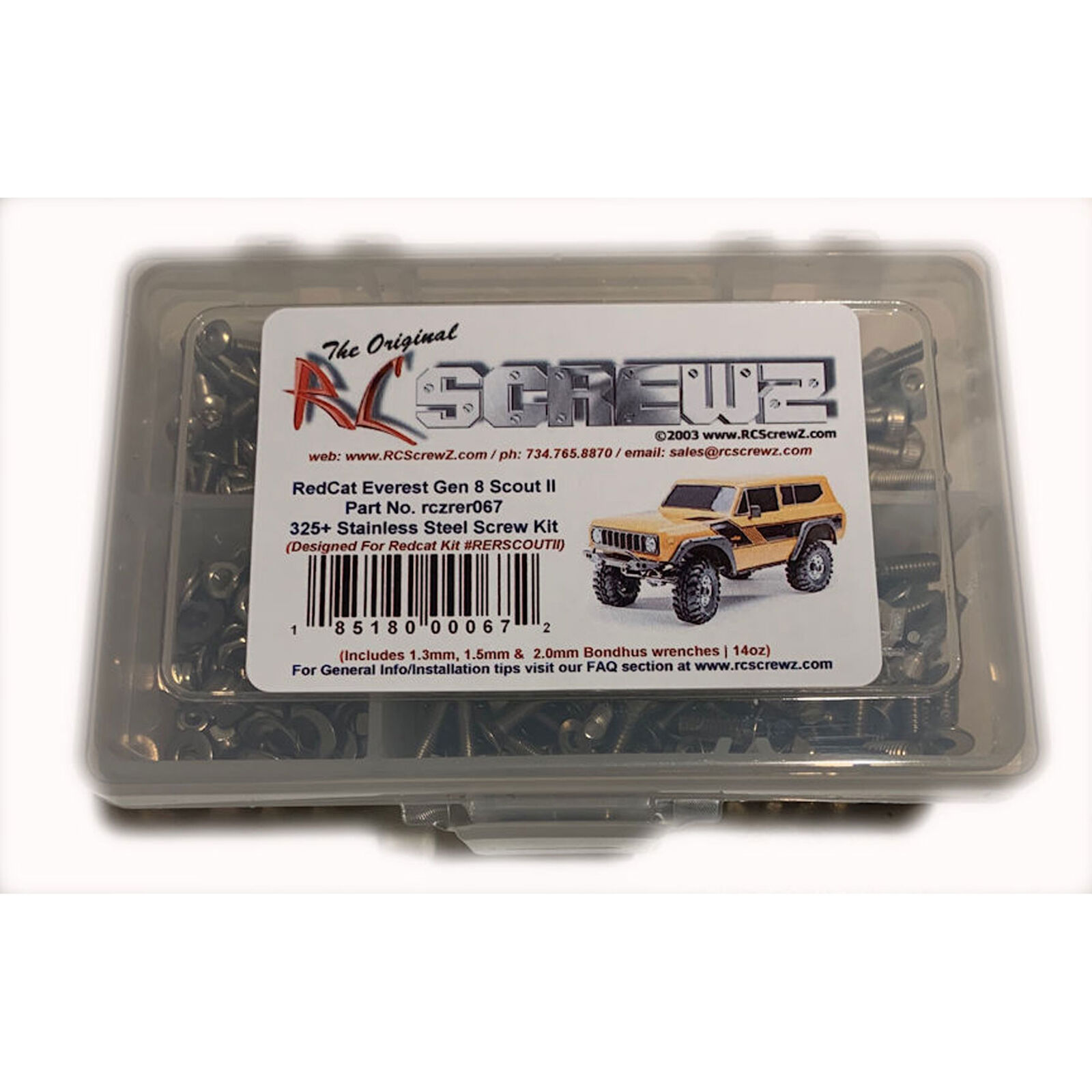 Stainless Steel Screw Kit: Redcat Gen8 Scout