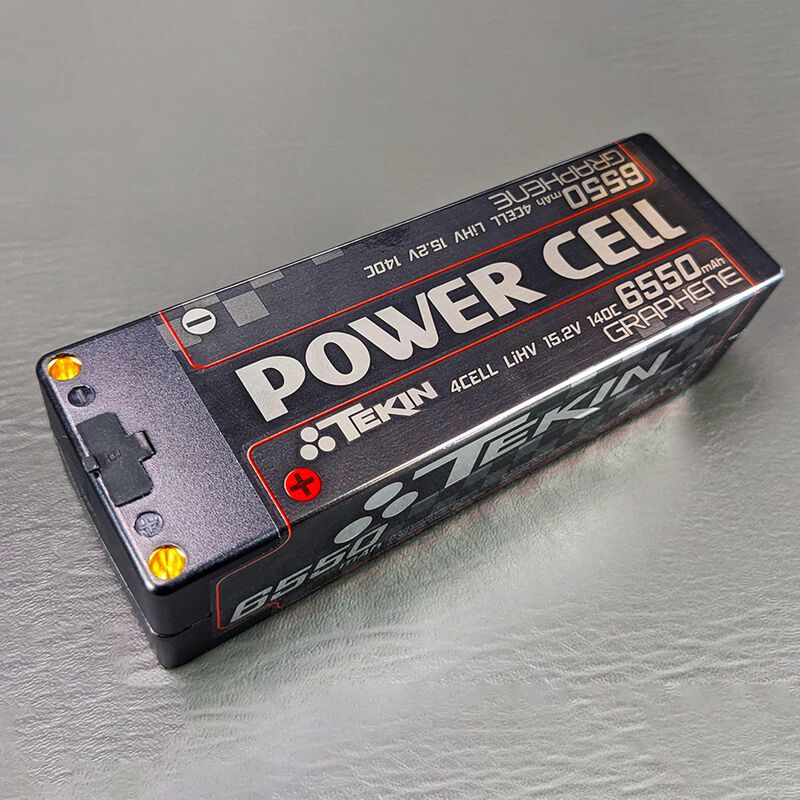 15.2V 6550mAh 4S 140C Brick LCG LiHV Battery: 5mm bullets