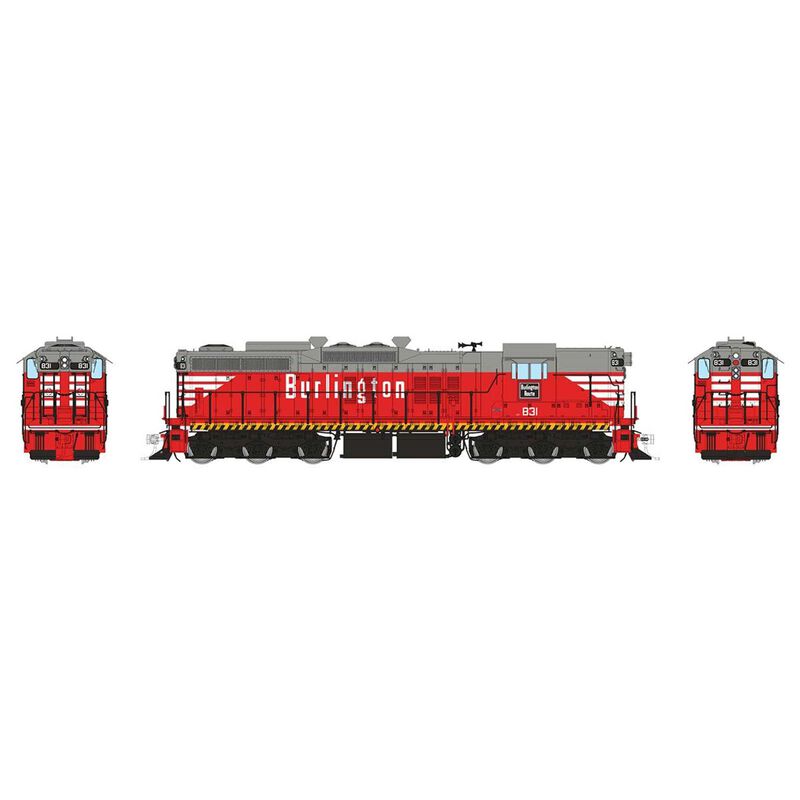 HO EMD SD9 Locomotive: Chicago, Burlington & Quincy: #831