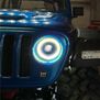 TrickFlex Halo Light Kit, 1/10 Axial SCX10 III Jeep JLU Wrangler (Power Off MyTrickRC Light Controller)